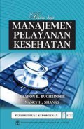 Buku Ajar ; Manajemen Pelayanan Kesehatan